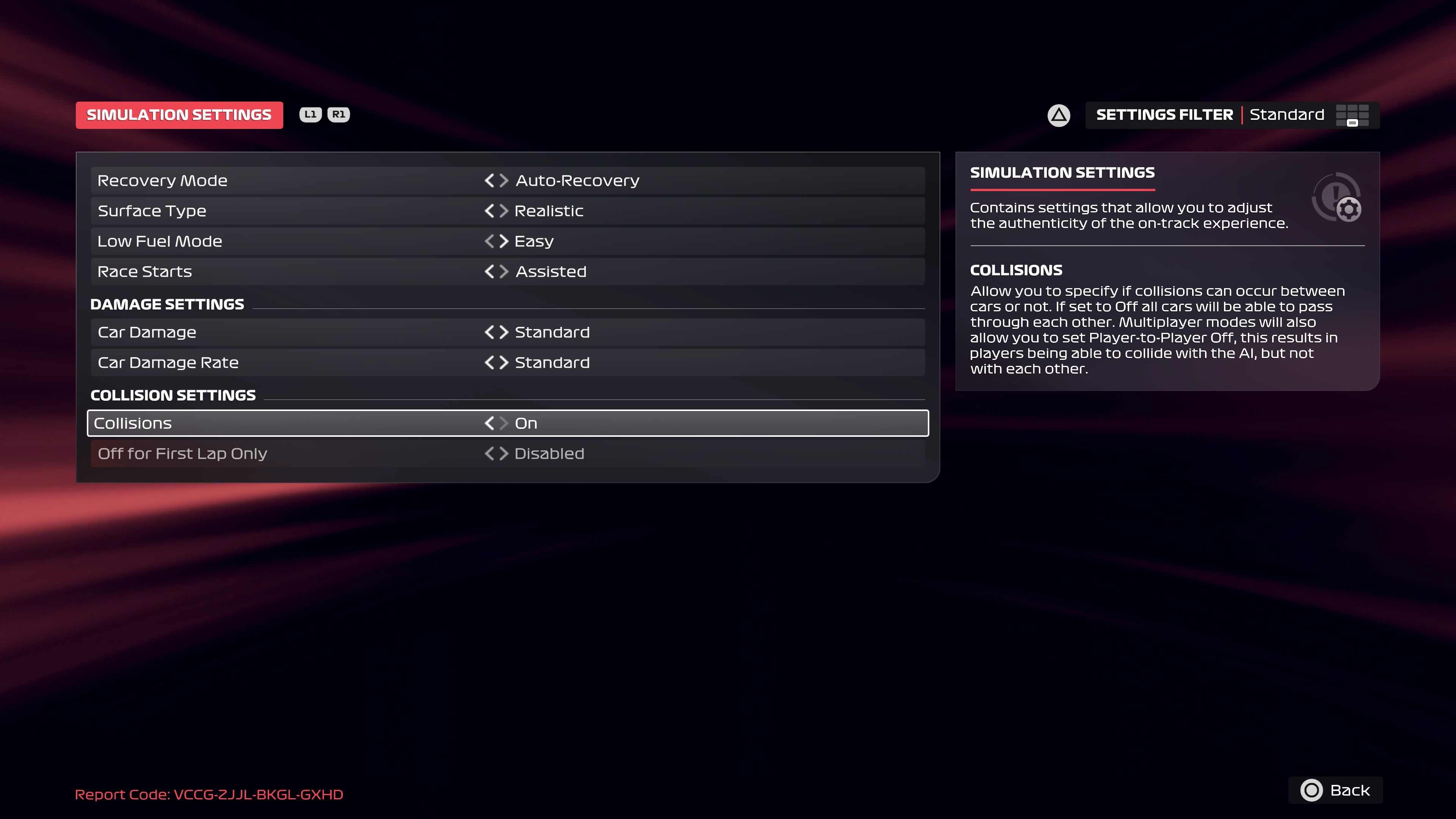 Simulation Settings
