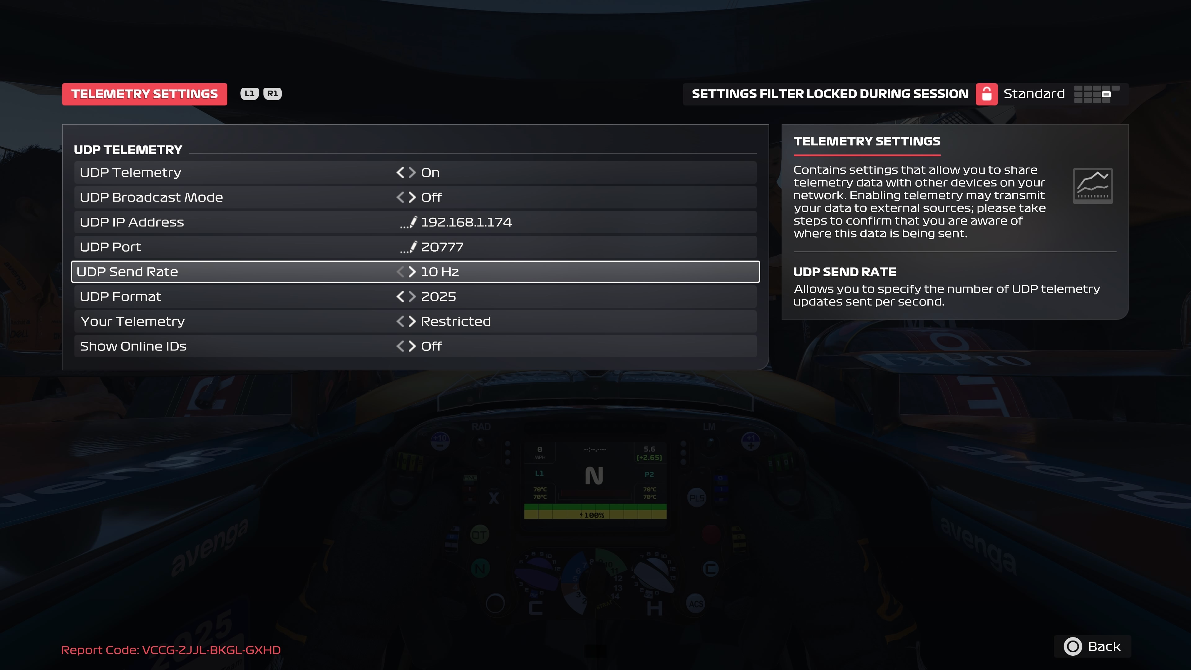 Telemetry Settings