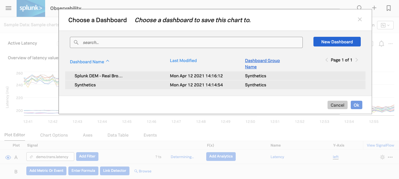 Create Dashboard