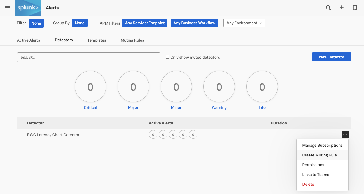 Create Muting Rule