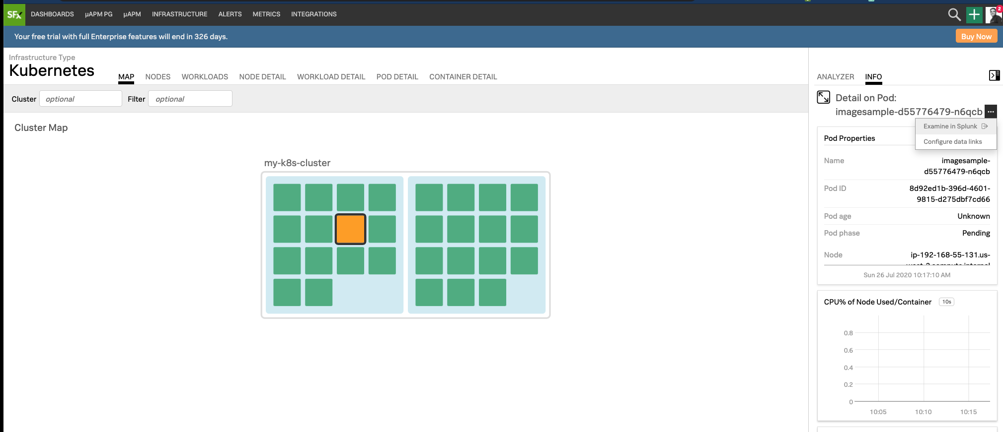 Examine in Splunk