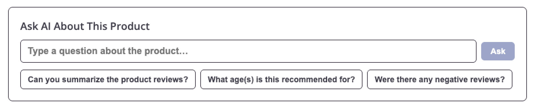 Ask AI feature on Astronomy Shop product details