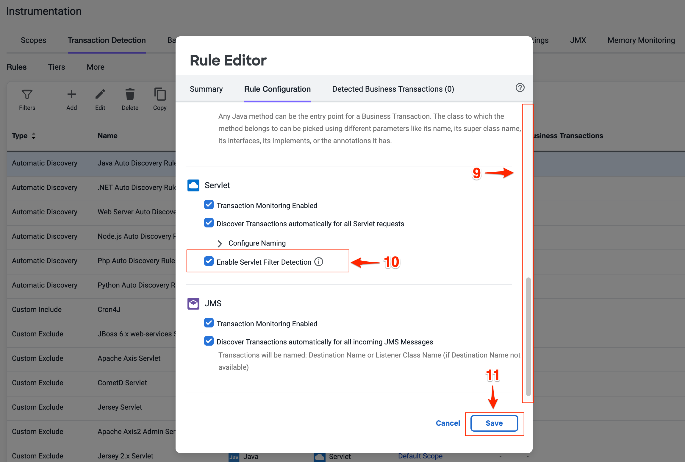 Rule Configuration Cont