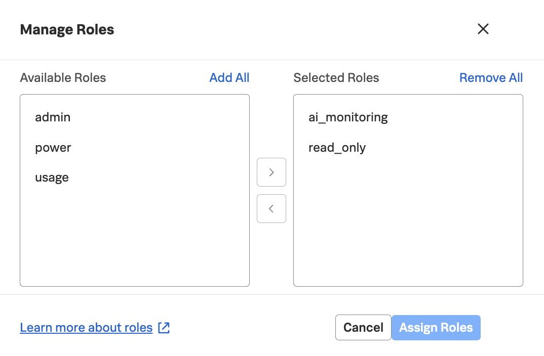 AI Monitoring Role