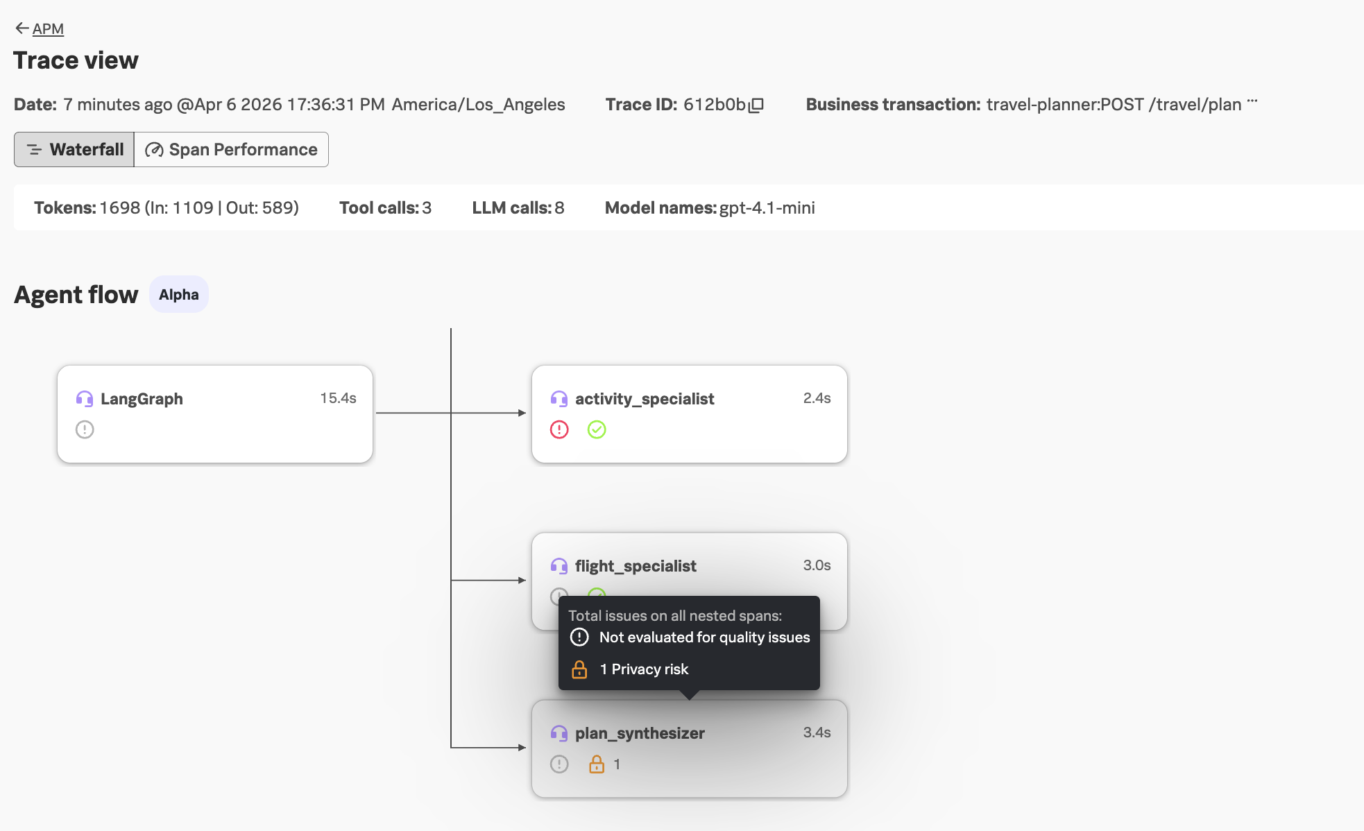 Agent Flow With Security Risk