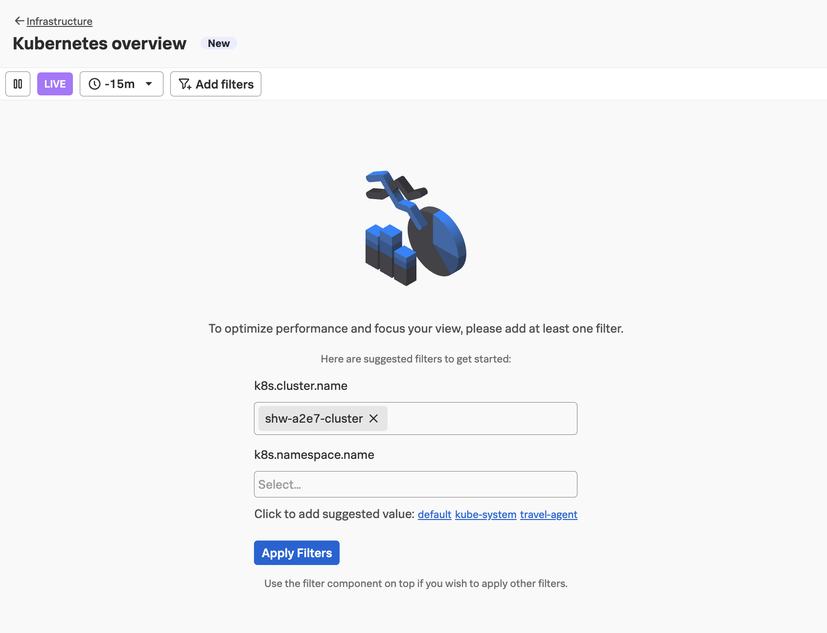 Kubernetes overview filter