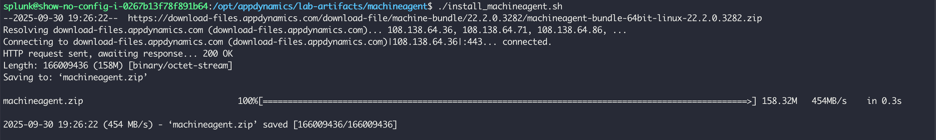 Install Output