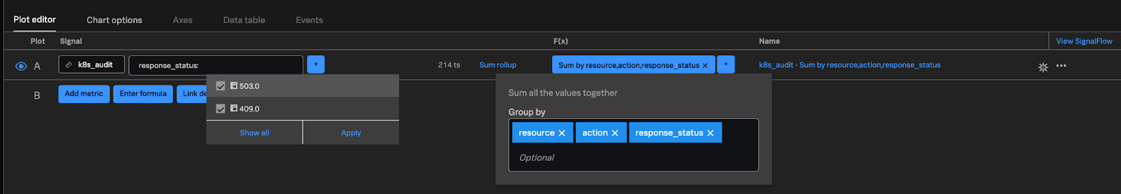 Add Metric Filters