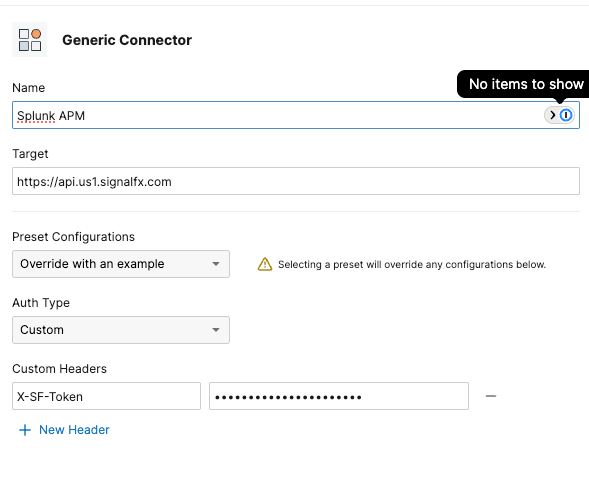 Splunk APM Generic Connector in ThousandEyes