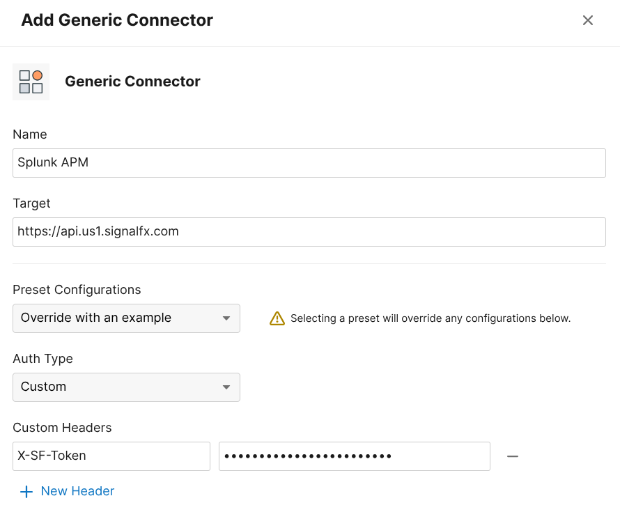 Splunk APM Generic Connector in ThousandEyes