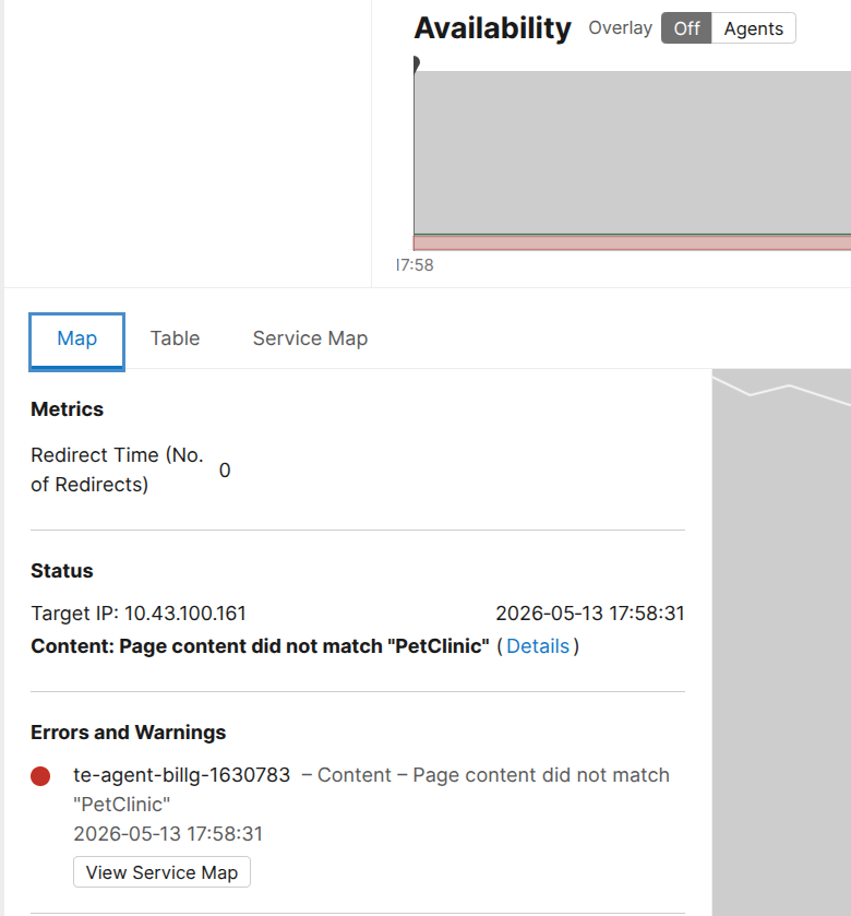 Test 2 - ThousandEyes Verify Content Failure