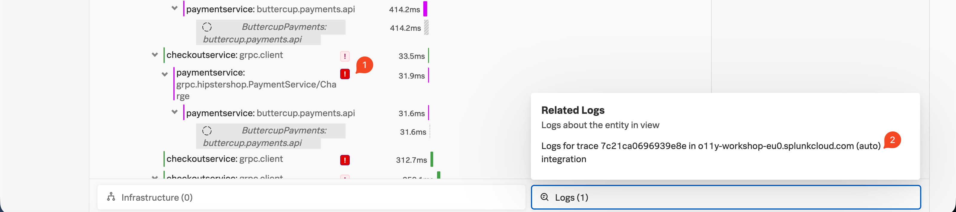 APM trace