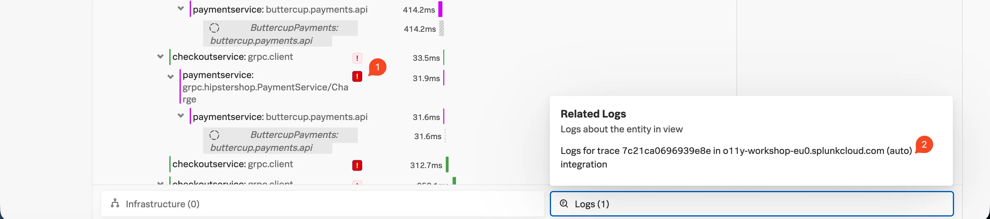 APM trace