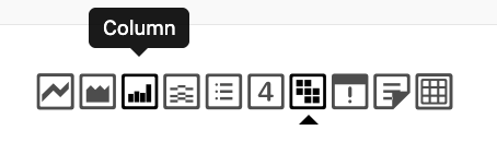 Change to column chart visualization