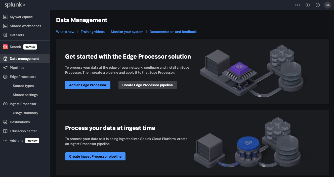 Launch Splunk Cloud Platform