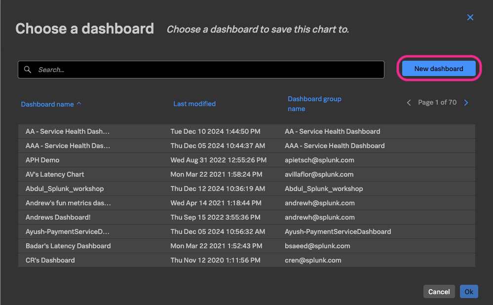 New Dashboard