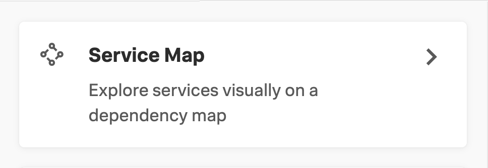 Splunk APM、サービスマップボタン