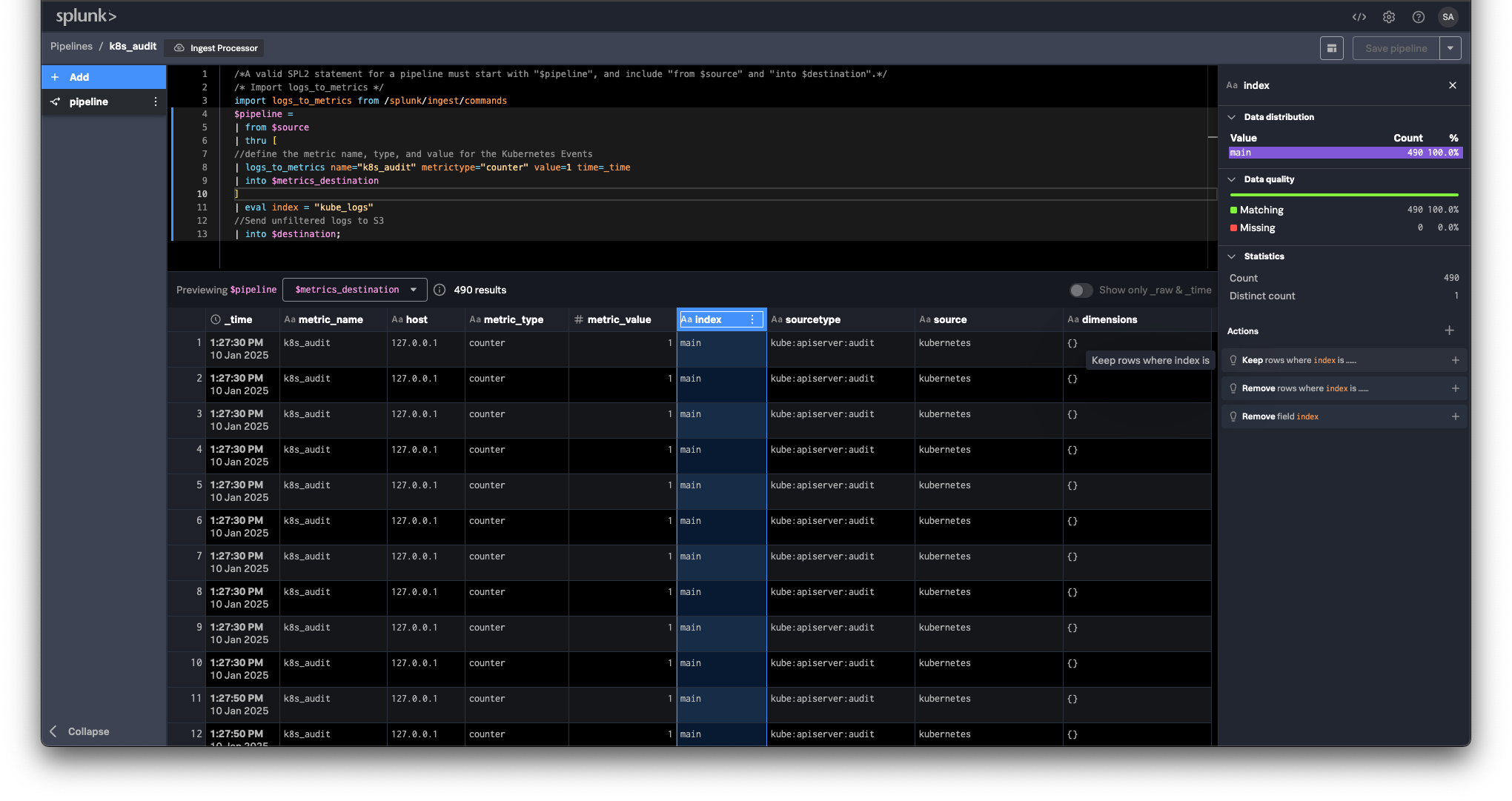 Ingest Pipeline