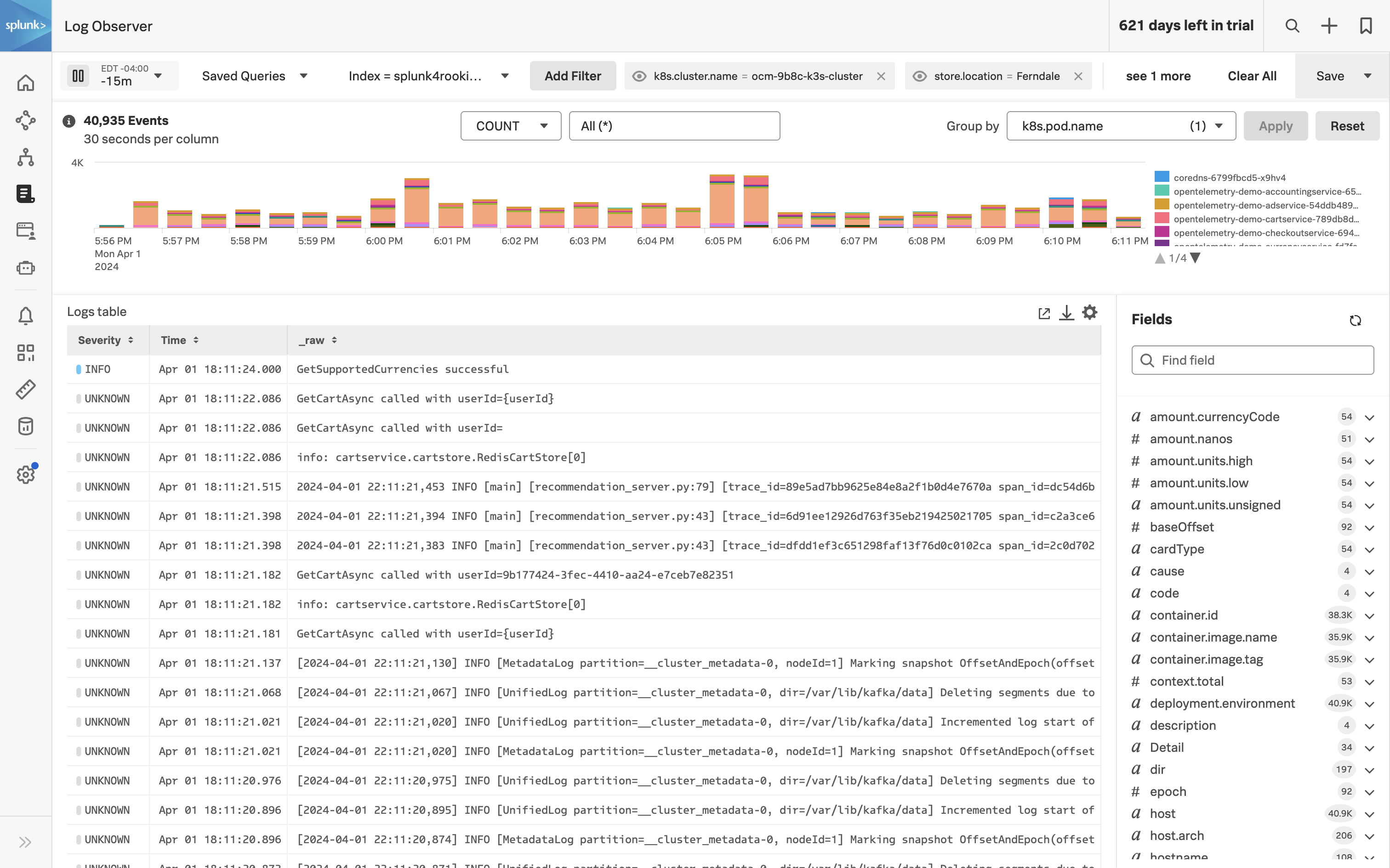 Log Observer