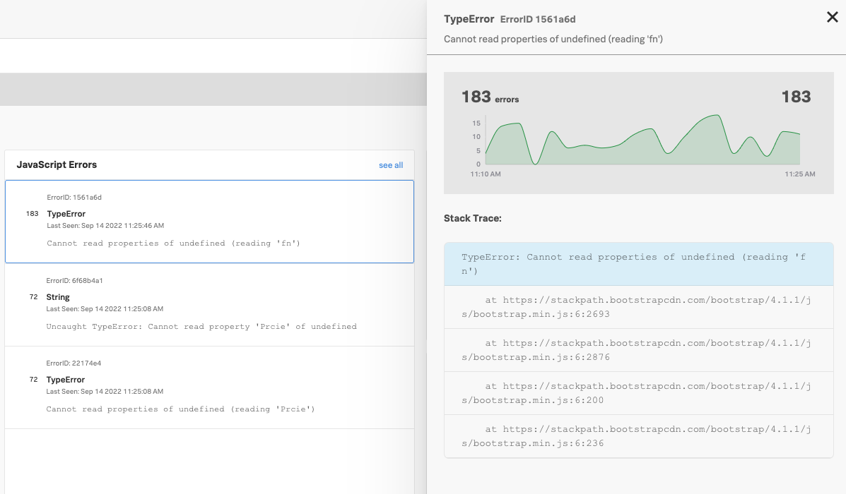 RUM-javascript-chart