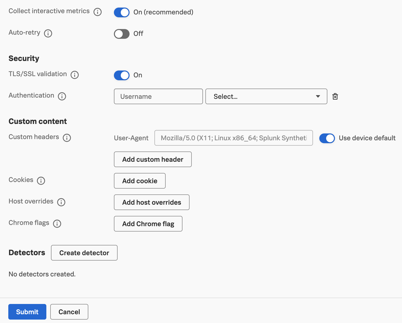 Advanced Settings