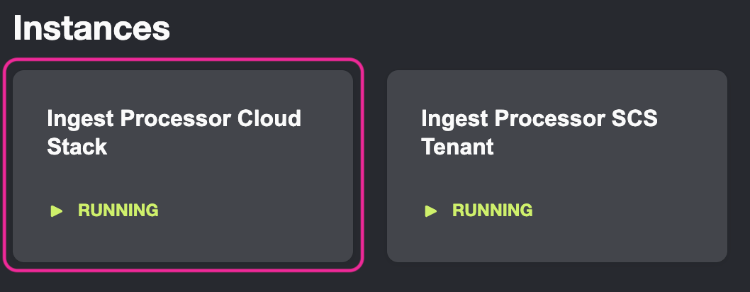 Splunk Cloud Instance Details