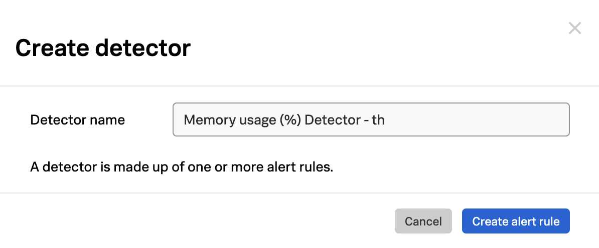 Create Detector: Update Detector Name