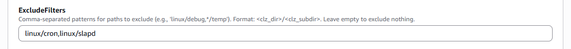 ExcludeFilters Parameter image