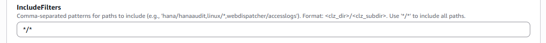 IncludeFilters Parameter image