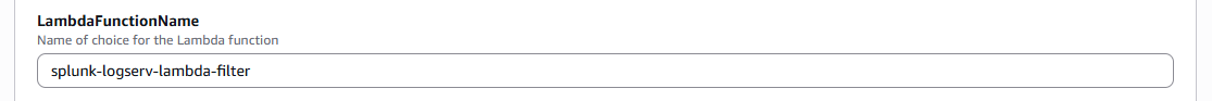 LambdaFunctionName Parameter image