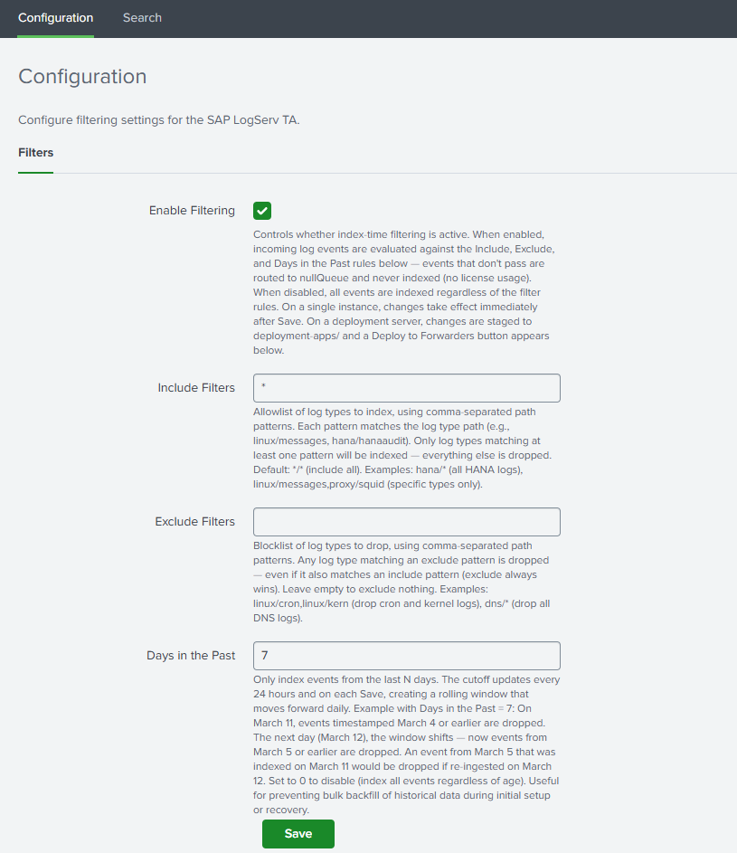 Filters Tab Overview image