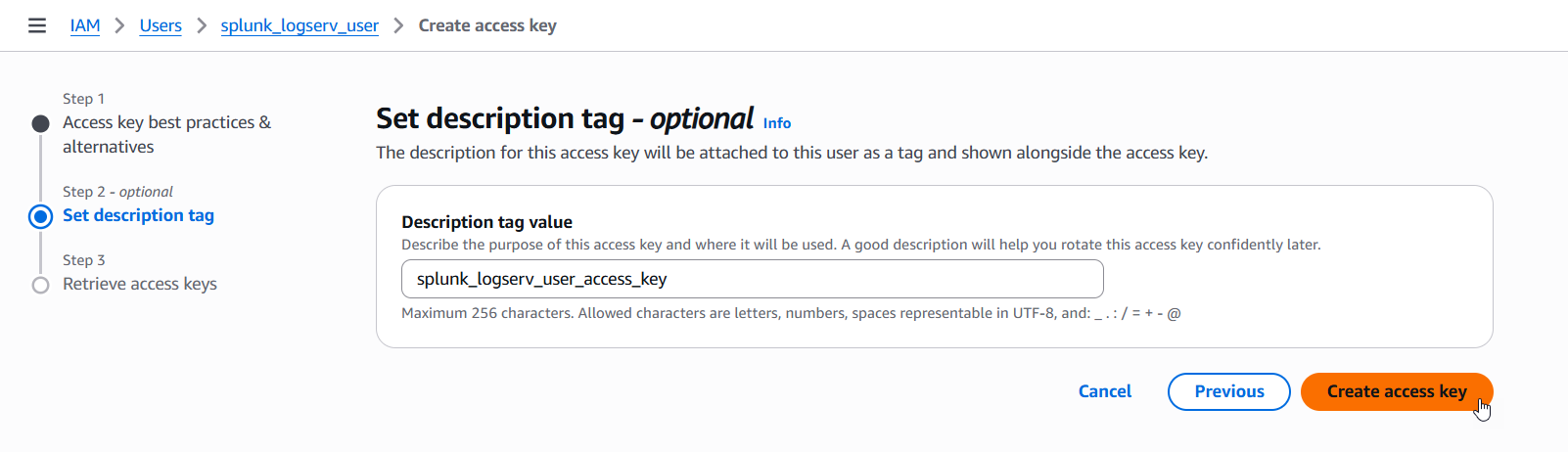 Create Access Key image